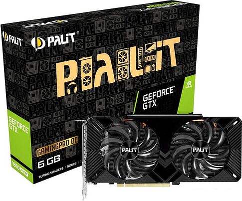 Видеокарта Palit GeForce GTX 1660 Super GP OC 6GB GDDR6 NE6166SS18J9-1160A-1