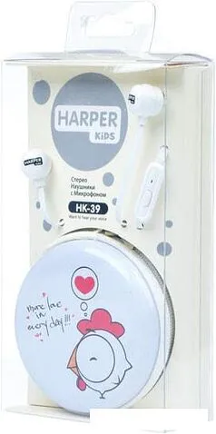 Наушники с микрофоном Harper Kids HK-39 (белый)