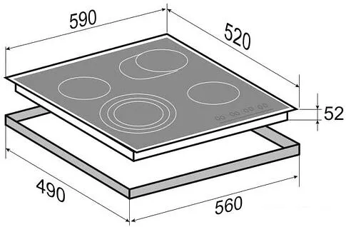 Варочная панель Zigmund & Shtain CN 38.6 B