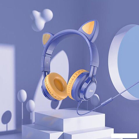 Наушники Hoco W36 (голубой)