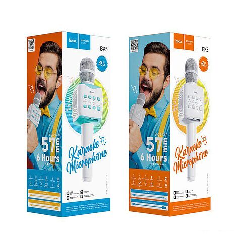Bluetooth-микрофон Hoco BK5 Cantando (белый)