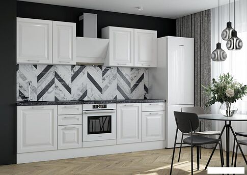 Шкаф напольный Горизонт Классик 30 (белый эмалит)