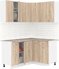 Готовая кухня Кортекс-мебель Корнелия Лира 1.5x1.3 (дуб сонома/марсель) Готовая кухня Кортекс-мебель Корнелия Лира 1.5x1.3 (дуб сонома/марсель)