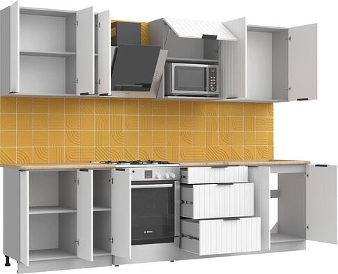 Готовая кухня Arvento АНТА-плюс 2.2м (белый)