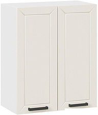 Шкаф навесной Трия Лорас 1В6 (белый/холст брюле)