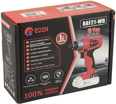 Винтоверт Edon OAF21-WB (без АКБ)
