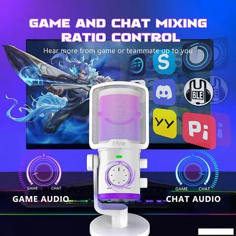 Проводной микрофон FIFINE TAM6 (белый)