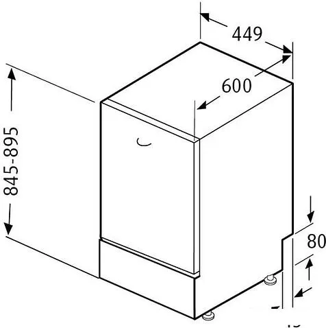 Посудомоечная машина Krona RIVA 45 FS WH