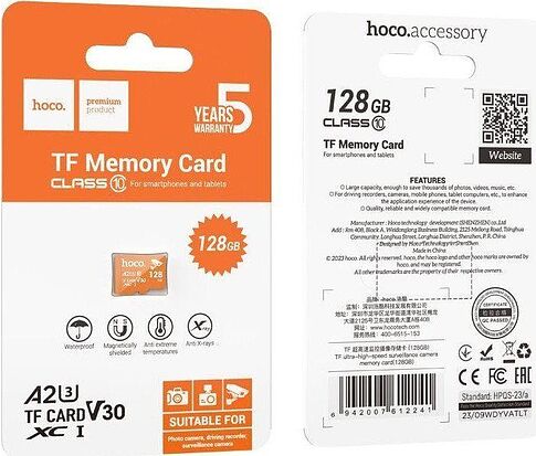 Карта памяти Hoco TF UHS-I Memory Card Class 10 128GB