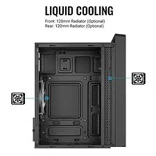 Корпус AeroCool CS-109-S-BK-v1