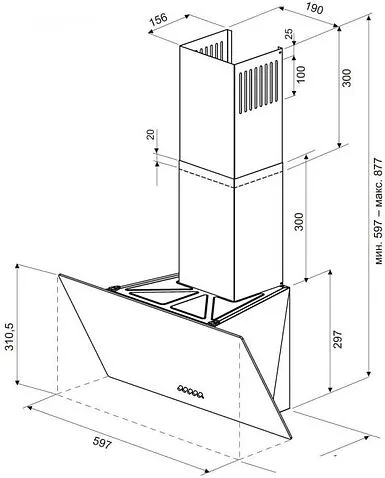 Кухонная вытяжка Krona Helga 600 PB (белый)