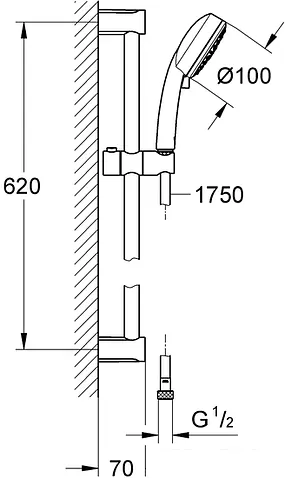 Душевой гарнитур Grohe New Tempesta Cosmopolitan 100 27579002