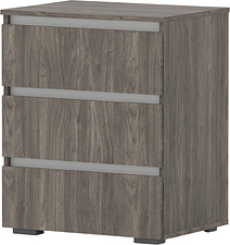 Комод Кортекс-мебель Бари 60 3ш (орех элия/орех элия/белый)