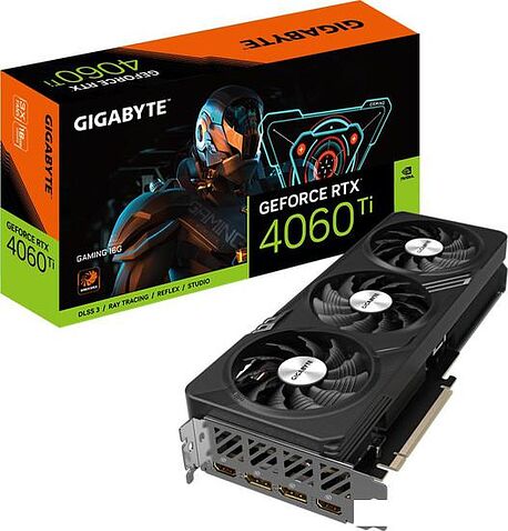 Видеокарта Gigabyte GeForce RTX 4060 Ti Gaming 16G GV-N406TGAMING-16GD