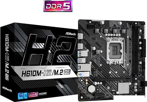 Материнская плата ASRock H610M-H2/M.2 D5