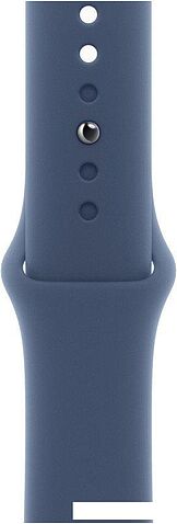 Умные часы Apple Watch SE 2 44 мм (алюминиевый корпус, серебристый/синий деним, спортивный силиконовый ремешок M/L)