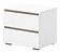 Тумба Кортекс-мебель Бари 60 2ш (белый/белый/дуб сонома)