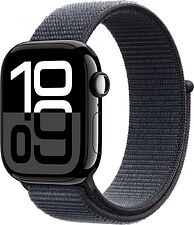 Умные часы Apple Watch Series 10 42 мм (алюминиевый корпус, черный/темно-серый, нейлоновый ремешок) Умные часы Apple Watch Series 10 42 мм (алюминиевый корпус, черный/темно-серый, нейлоновый ремешок)