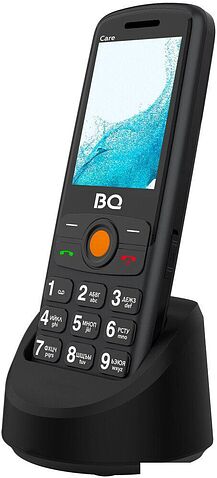 Кнопочный телефон BQ 2459 Care (черный)