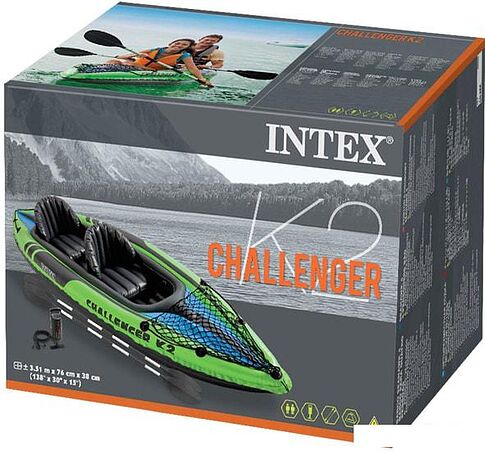 Надувная лодка Intex 68306 Challenger K2 Kayak
