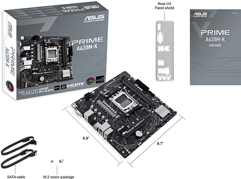 Материнская плата ASUS Prime A620M-K