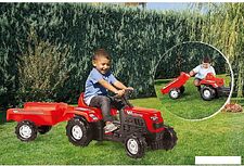 Педальная машинка Dolu Ranchero с прицепом 8146 (красный)