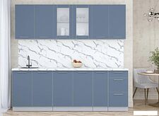 Кухонный модуль Интерлиния Мила Пластик 2.3 Б (арктический/арктический/белый гранит)