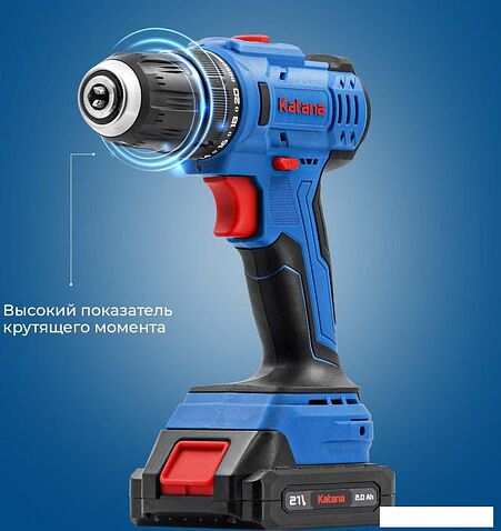 Дрель-шуруповерт Katana CD 3500 (с 2-мя АКБ 2 Ач, кейс)