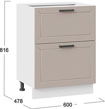 Шкаф напольный Трия Лорас 1Н6Я2 (белый/холст латте) Шкаф напольный Трия Лорас 1Н6Я2 (белый/холст латте)