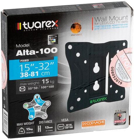 Кронштейн Tuarex ALTA-100 (черный)