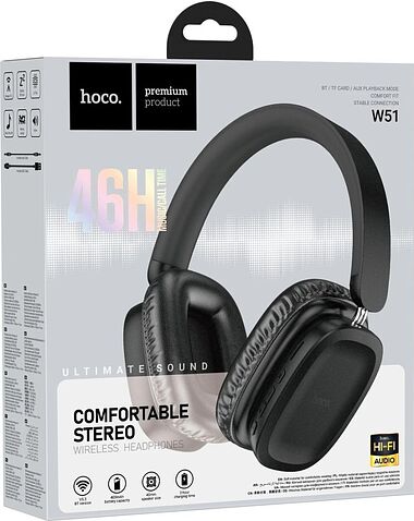 Наушники Hoco W51 (черный)