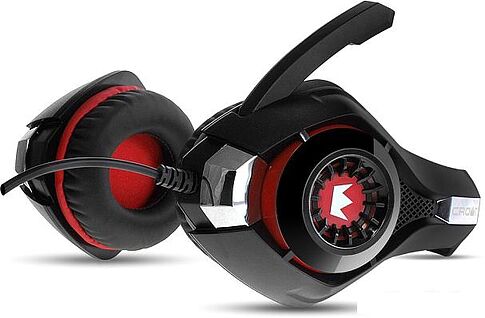 Наушники с микрофоном CrownMicro CMGH-101T (красный)