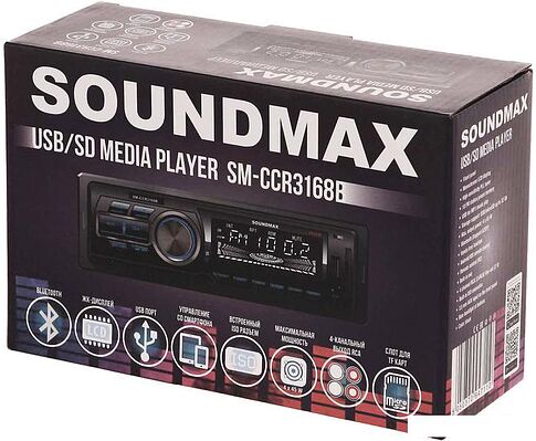 USB-магнитола Soundmax SM-CCR3168B