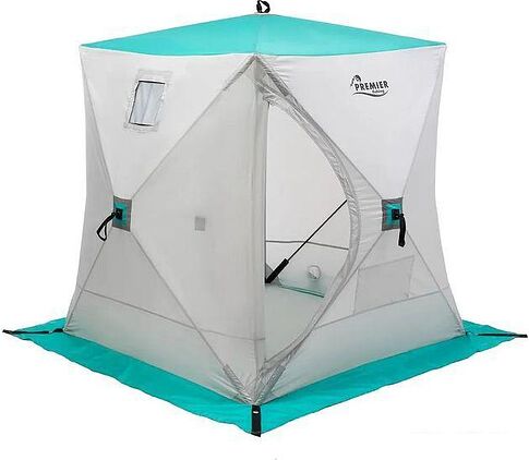 Палатка для зимней рыбалки Premier Fishing Куб PR-ISC-180BG (бирюзовый/серый)