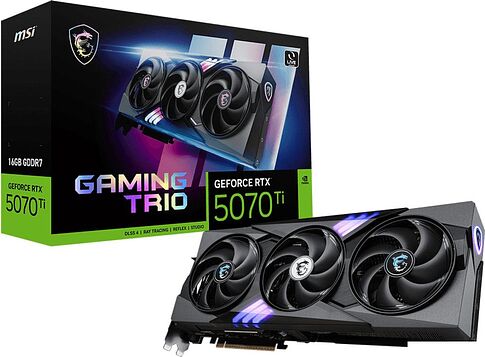 Видеокарта MSI GeForce RTX 5070 Ti 16G Gaming Trio Plus