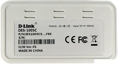 Неуправляемый коммутатор D-Link DES-1005C/F6/E