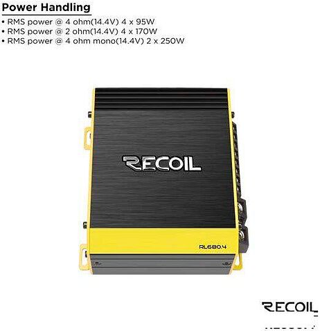 Автомобильный усилитель Recoil RL680.4