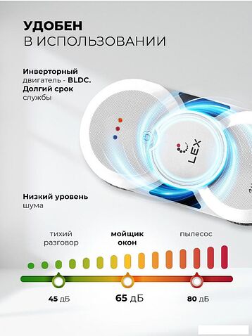 Робот для мытья окон LEX LXVCW7091