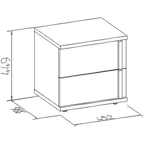 Тумба Глазов Bauhaus 6 (дуб сонома)