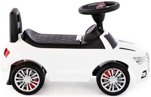 Каталка Полесье SuperCar №6 со звуковым сигналом 84552 (белый)