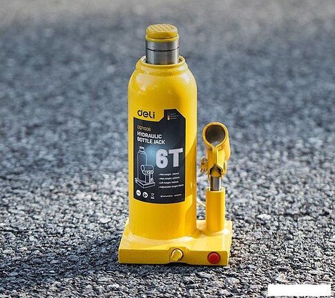 Бутылочный домкрат Deli DQ71006 6т