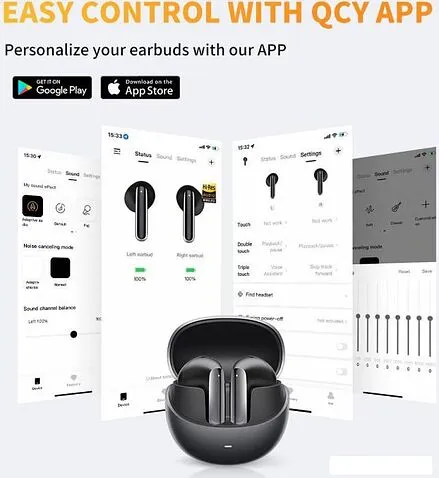 Наушники QCY AilyBuds Pro (серый)