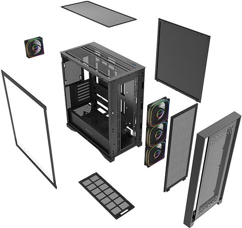 Корпус Powercase ByteFlow Pro ARGB CH9GPB-A4