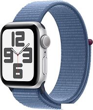Умные часы Apple Watch SE 2 40 мм (алюминиевый корпус, серебристый/синий шторм, нейлоновый ремешок) Умные часы Apple Watch SE 2 40 мм (алюминиевый корпус, серебристый/синий шторм, нейлоновый ремешок)
