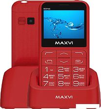 Кнопочный телефон Maxvi B231ds (красный)