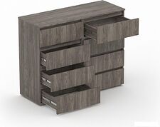 Комод Кортекс-мебель Бари 120 8ш (орех элия/орех элия/орех элия)