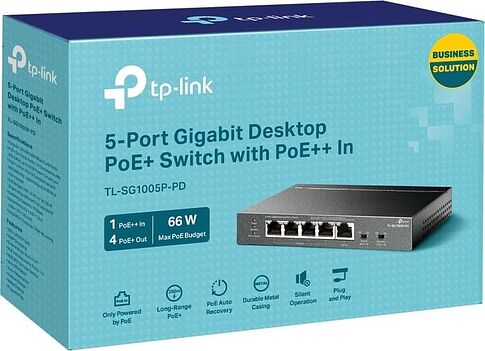 Неуправляемый коммутатор TP-Link TL-SG1005P-PD М1