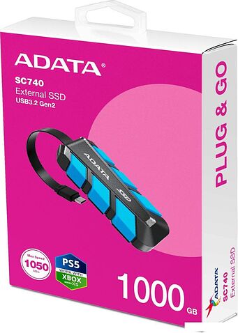 Внешний накопитель ADATA SC740 1TB SC740-1000G-CBU