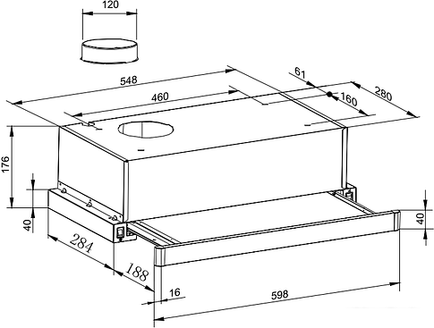 Кухонная вытяжка Hansa OTP6221IH