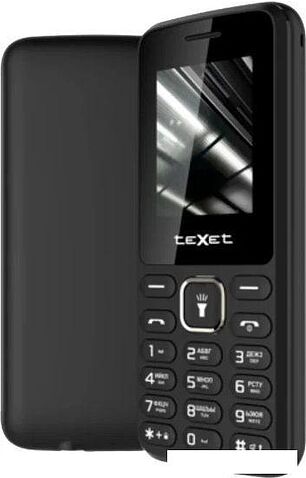 Кнопочный телефон TeXet TM-118 (черный)